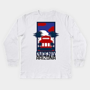 Phoenix, Arizona Skyline T-Shirt Kids Long Sleeve T-Shirt